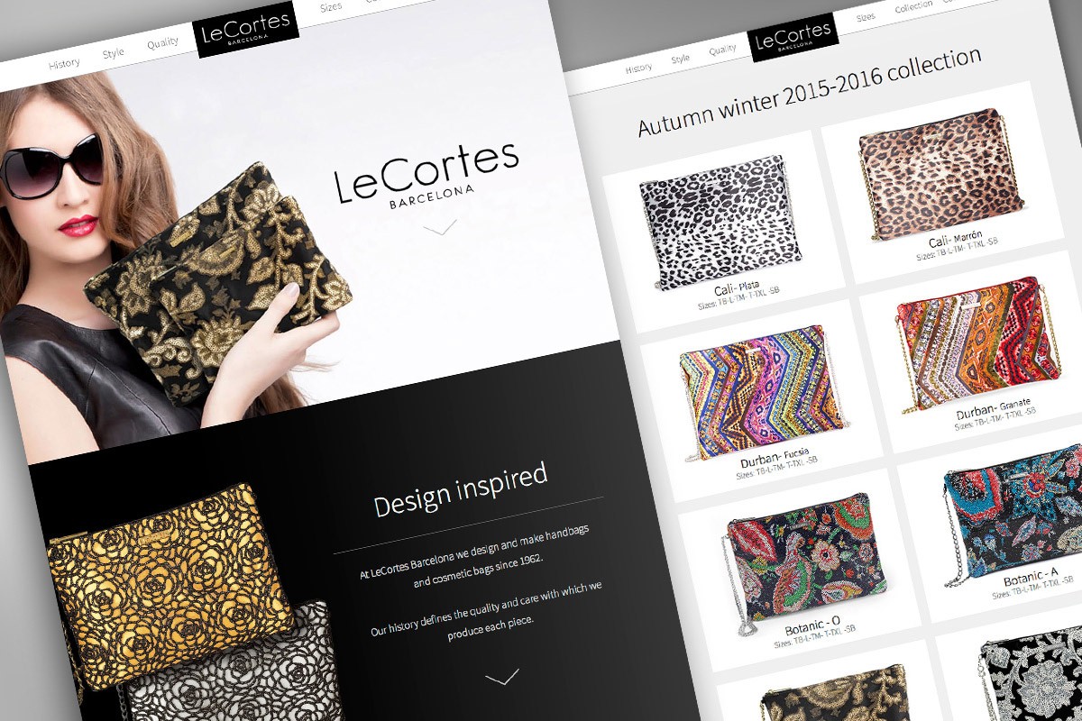 Diseño web Le Cortes